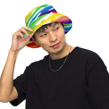 Load image into Gallery viewer, The Candy Cane Reversible Bucket Hat.
