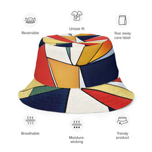 Load image into Gallery viewer, The Art Deco 4 Reversible Bucket Hat.
