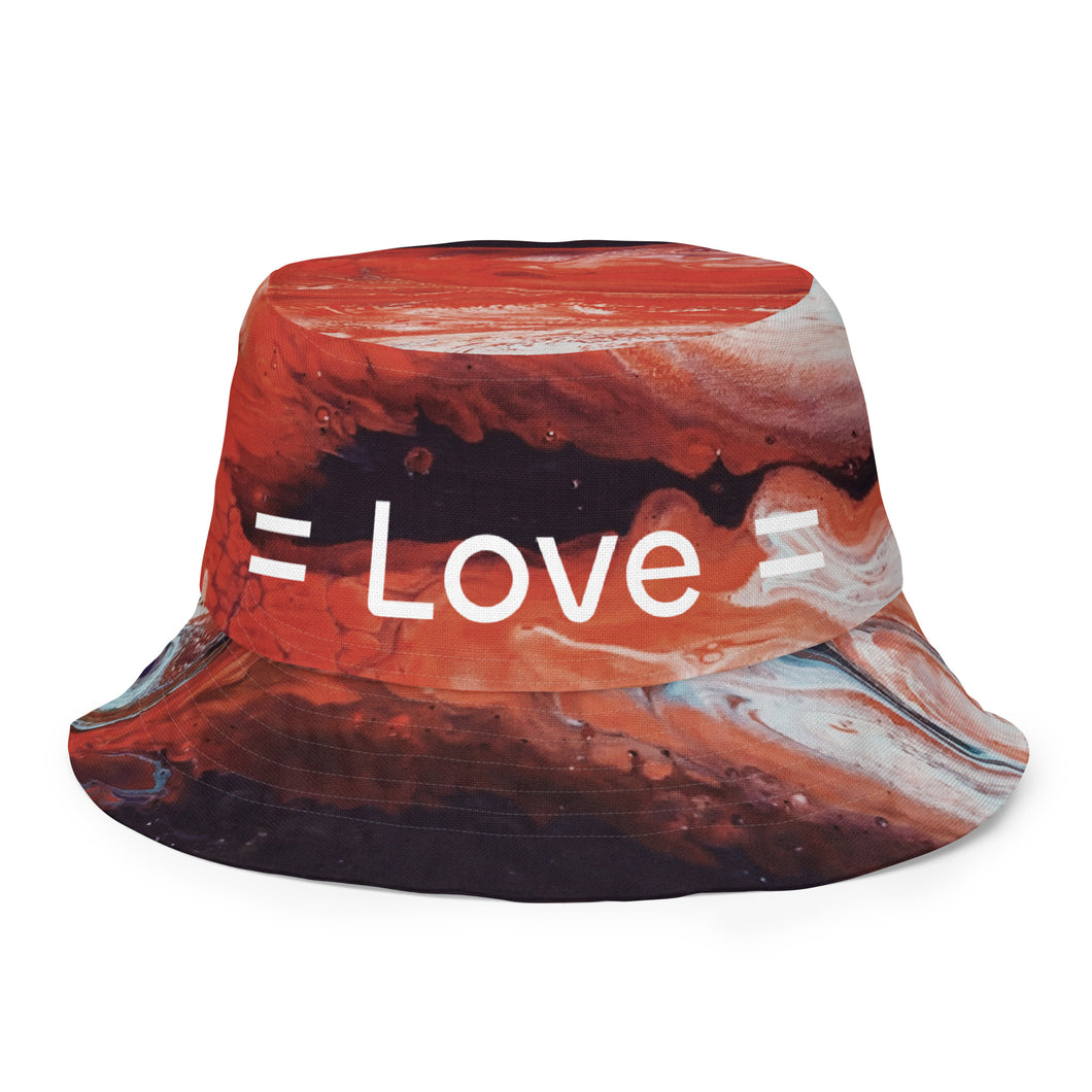The Love = Love Reversible Bucket Hat.