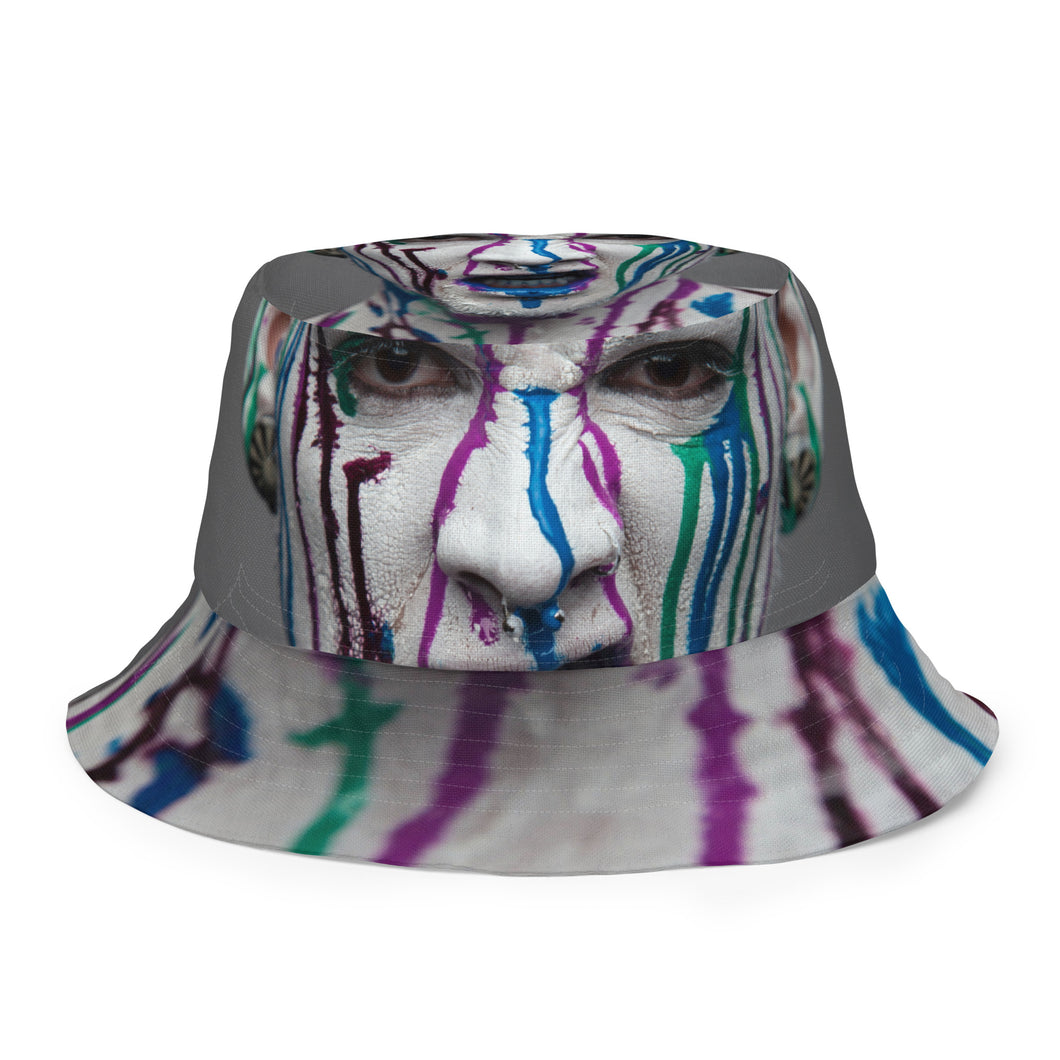 The Blue Face Reversible Bucket Hat.