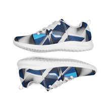 Load image into Gallery viewer, &quot;Blue Traingles&quot; Men’s athletic shoes.
