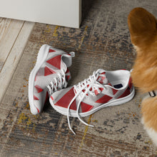 Load image into Gallery viewer, &quot;Red Triangles&quot; Men’s athletic shoes.
