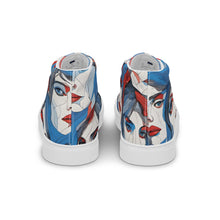 Load image into Gallery viewer, &quot;Faces&quot; Men’s high top canvas shoes
