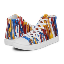 Load image into Gallery viewer, &quot;Paint&quot; Men’s high top canvas shoes

