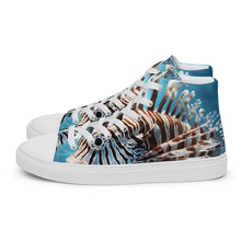 Load image into Gallery viewer, &quot;Lion Fish&quot; Men’s high top canvas shoes
