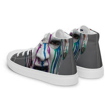 Load image into Gallery viewer, &quot;Blue Face&quot; Men’s high top canvas shoes.
