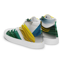 Load image into Gallery viewer, &quot;3D Waves&quot; Men’s high top canvas shoes.
