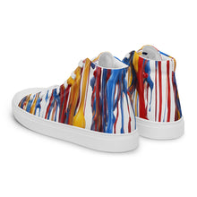 Load image into Gallery viewer, &quot;Paint&quot; Men’s high top canvas shoes
