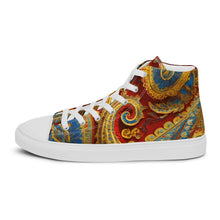 Load image into Gallery viewer, &quot;Paisley One&quot; Men’s high top canvas shoes
