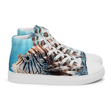 Load image into Gallery viewer, &quot;Lion Fish&quot; Men’s high top canvas shoes

