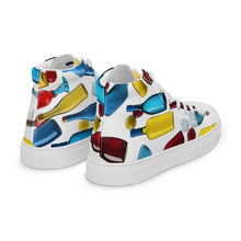 Load image into Gallery viewer, &quot;Wine Bottles&quot; Men’s high top canvas shoes.
