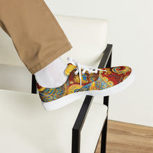 Load image into Gallery viewer, &quot;Paisley One&quot;  Men’s lace-up canvas shoes
