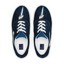 Load image into Gallery viewer, &quot;Blue Sailboat&quot;  Men’s lace-up canvas shoes
