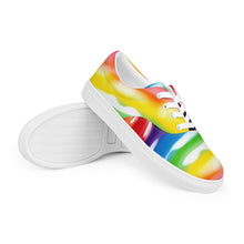Load image into Gallery viewer, &quot;Candy Cane&quot; Men’s lace-up canvas shoes.
