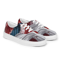 Load image into Gallery viewer, &quot;Origami Octopus&quot;  Men’s lace-up canvas shoes
