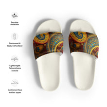 Load image into Gallery viewer, Paisley One Unisex Slides.
