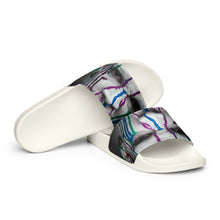 Load image into Gallery viewer, &quot;Blue Face&quot; unisex slides.
