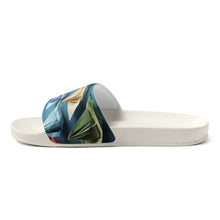 Load image into Gallery viewer, Origami Sailboats Unisex Slides.
