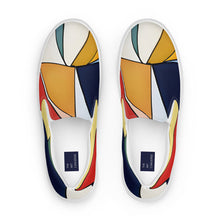 Load image into Gallery viewer, &quot;Art Deco4&quot; Men’s slip-on canvas shoes.
