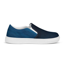 Load image into Gallery viewer, &quot;Blue Sailboat&quot; Men’s slip-on canvas shoes
