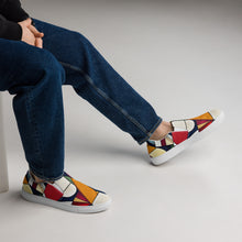 Load image into Gallery viewer, &quot;Art Deco5&quot; Men’s slip-on canvas shoes.
