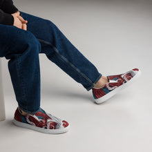 Load image into Gallery viewer, &quot;Origami Octopus&quot; Men’s slip-on canvas shoes
