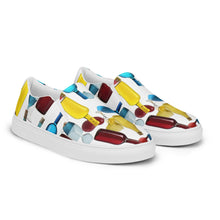 Load image into Gallery viewer, &quot;Wine Bottles&quot; Men’s slip-on canvas shoes.
