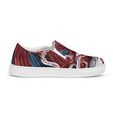 Load image into Gallery viewer, &quot;Origami Octopus&quot; Men’s slip-on canvas shoes
