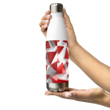 Load image into Gallery viewer, &quot;Red Triangles&quot; Stainless Steel Water Bottle.
