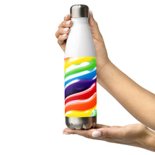 Load image into Gallery viewer, &quot;Candy Cane&quot; Stainless steel water bottle.
