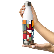 Load image into Gallery viewer, &quot;Art Deco5&quot; Stainless steel water bottle.
