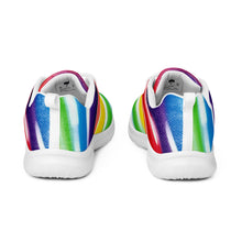 Load image into Gallery viewer, &quot;Candy Cane&quot; women’s athletic shoes.
