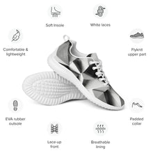 Load image into Gallery viewer, &quot;Black Triangles&quot; Women’s athletic shoes.

