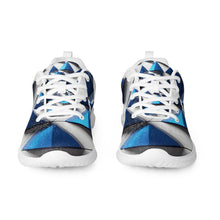 Load image into Gallery viewer, &quot;Blue Traingles&quot; Women’s athletic shoes.
