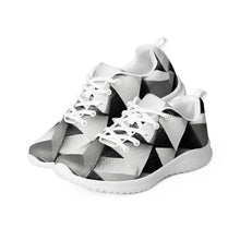 Load image into Gallery viewer, &quot;Black Triangles&quot; Women’s athletic shoes.

