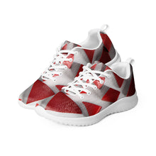 Load image into Gallery viewer, &quot;Red Triangles&quot;  Women’s athletic shoes.
