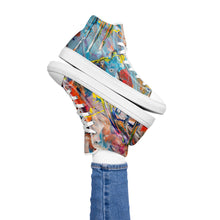Load image into Gallery viewer, &quot;Abstract One&quot;  Women’s high top canvas shoes
