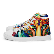 Load image into Gallery viewer, &quot;Lion&quot;  Women’s high top canvas shoes
