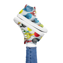 Load image into Gallery viewer, &quot;Tennis&quot;  Women’s high top canvas shoes
