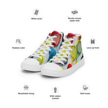 Load image into Gallery viewer, &quot;Tennis&quot;  Women’s high top canvas shoes
