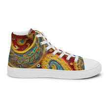 Load image into Gallery viewer, &quot;Paisley One&quot; Women’s high top canvas shoes
