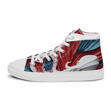 Load image into Gallery viewer, &quot;Origami Octopus&quot;  Women’s high top canvas shoes
