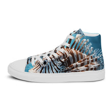 Load image into Gallery viewer, &quot;Lion Fish&quot;  Women’s high top canvas shoes
