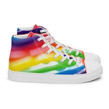 Load image into Gallery viewer, &quot;Candy Cane&quot; Women’s high top canvas shoes.
