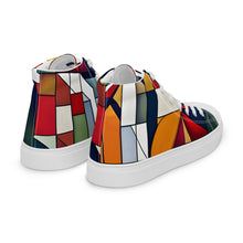 Load image into Gallery viewer, &quot;Art Deco5&quot; women’s high top canvas shoes.
