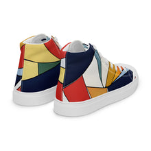 Load image into Gallery viewer, &quot;Art Deco4&quot; women’s high top canvas shoes.
