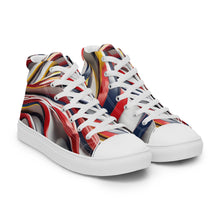 Load image into Gallery viewer, &quot;The Milk Shake&quot; women’s high top canvas shoes.
