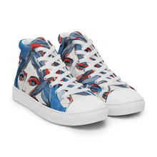 Load image into Gallery viewer, &quot;Faces&quot;  Women’s high top canvas shoes
