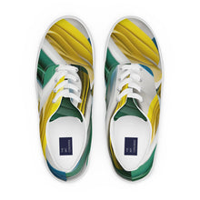 Load image into Gallery viewer, &quot;3D Waves&quot;  Women’s lace-up canvas shoes.
