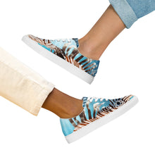 Load image into Gallery viewer, &quot;Lion Fish&quot;  Women’s lace-up canvas shoes
